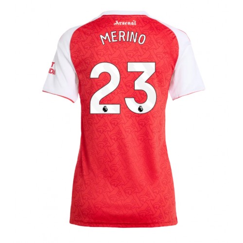 Fotbalové Dres Arsenal Mikel Merino #23 Dámské Domácí 2025-26 Krátký Rukáv